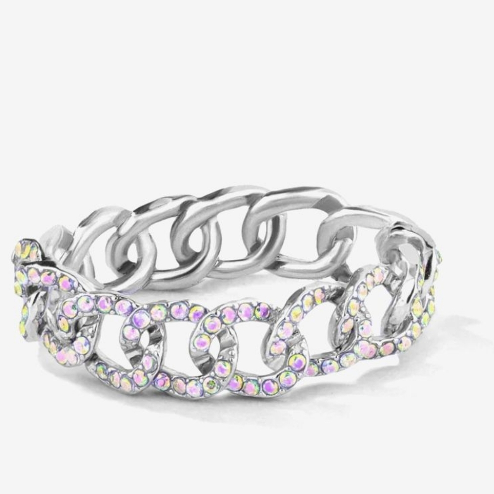 Penthouse | Sterling Silver Chain Ring By Oomiay NWOT